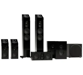 Monitor Audio Silver 300 8G system AV (czarny). Zestaw 7.1.4.