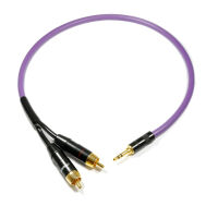 Melodika MDMJ2R30. Przewód jack stereo 3.5mm - 2xRCA (3m). - 2