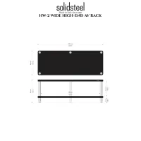 Solidsteel HW-2 (czarny). Stolik audio. - 2