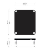 Solidsteel HF-B (biały połysk). Stolik audio pod wzmacniacz. - 2