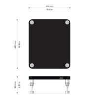 Solidsteel HF-B (biały połysk). Stolik audio pod wzmacniacz. - 2
