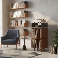 NorStone Stockholm 1100 (czarny/orzech). Stolik audio. - 5