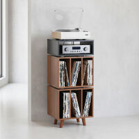 NorStone Stockholm 1100 (czarny/orzech). Stolik audio. - 4