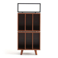 NorStone Stockholm 1100 (czarny/orzech). Stolik audio. - 2