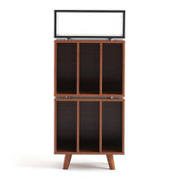 NorStone Stockholm 1100 (czarny/orzech). Stolik audio. - 2