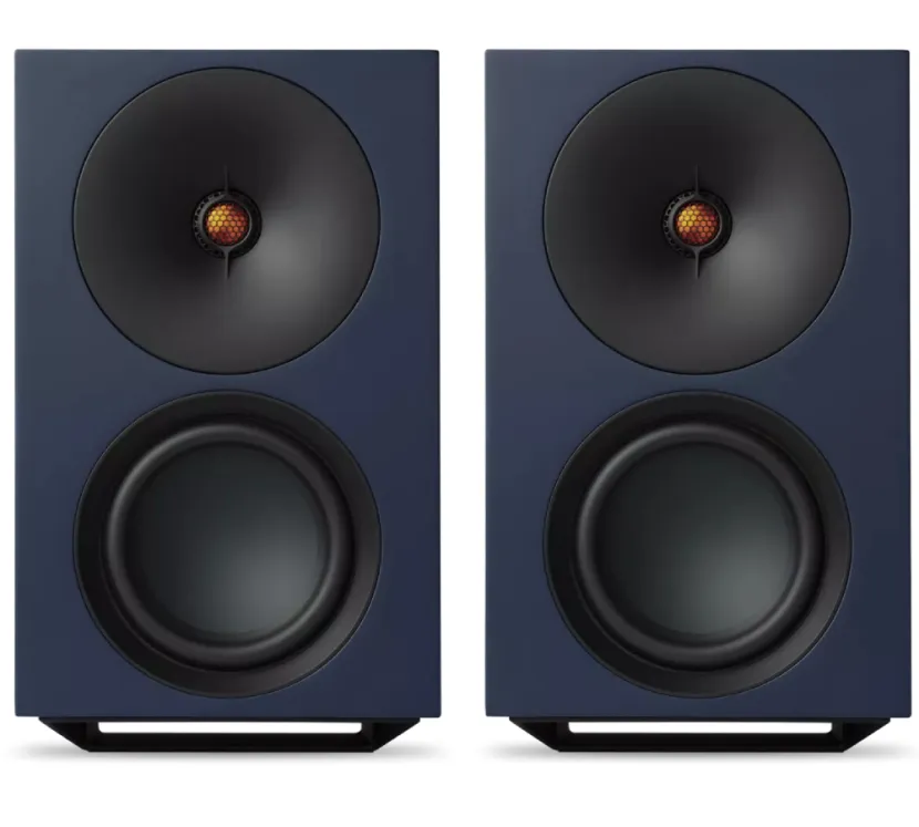Cambridge Audio L/R X (niebieski). Aktywne kolumny podstawkowe.
