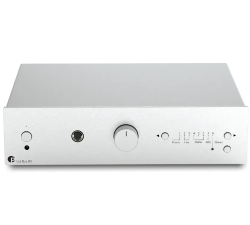Pro-Ject Uni Box S3 (srebrny). Wzmacniacz z funkcjami sieciowymi.