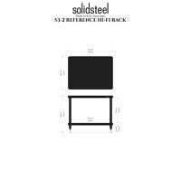 Solidsteel S3-2 (biały). Stolik audio. - 2