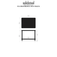 Solidsteel S3-2 (biały). Stolik audio. - 2