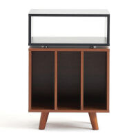 NorStone Stockholm 700 (czarny/orzech). Stolik audio. - 2