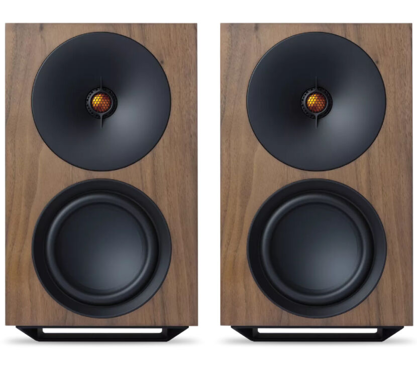 Cambridge Audio L/R X (orzech). Aktywne kolumny podstawkowe.