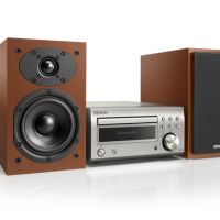 Denon D-M41 (srebrny-wiśniowy). Mini zestaw stereo. - 2