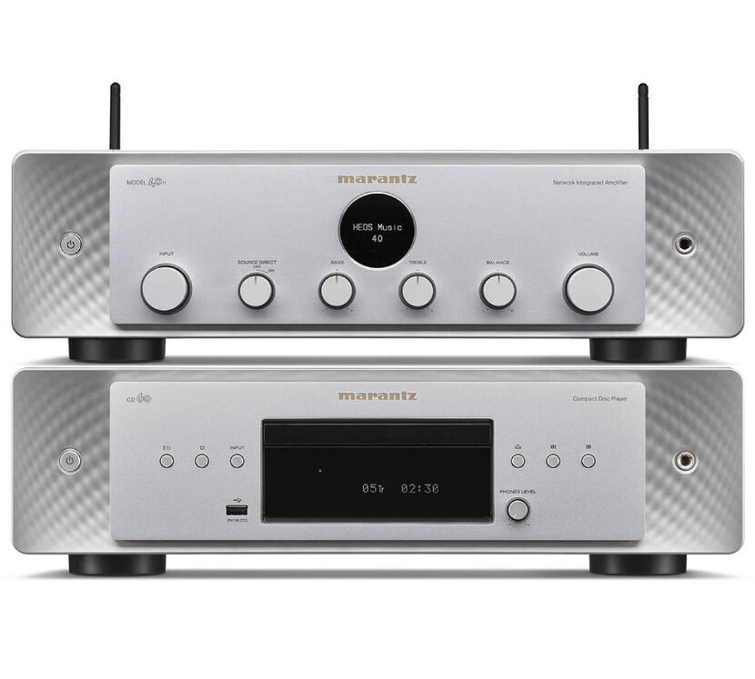 Marantz Model 40n, Marantz CD 60 (srebrny). Zestaw wzmacniacz i odtwarzacz CD.