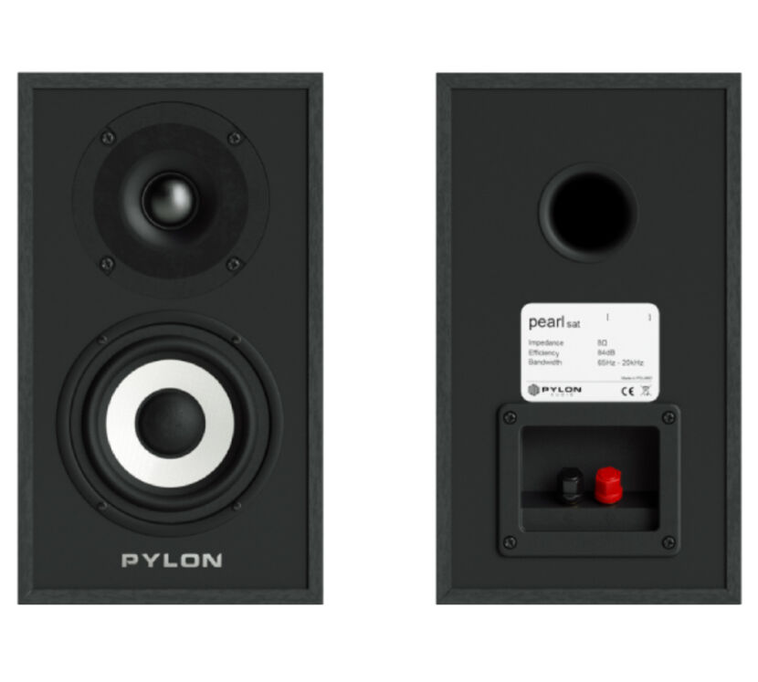 Pylon Audio Pearl Sat (czarny). Kolumny podstawkowe.
