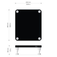 Solidsteel HY-B (czarny). Stolik audio pod wzmacniacz. - 2