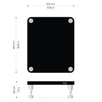 Solidsteel HY-B (czarny). Stolik audio pod wzmacniacz. - 2