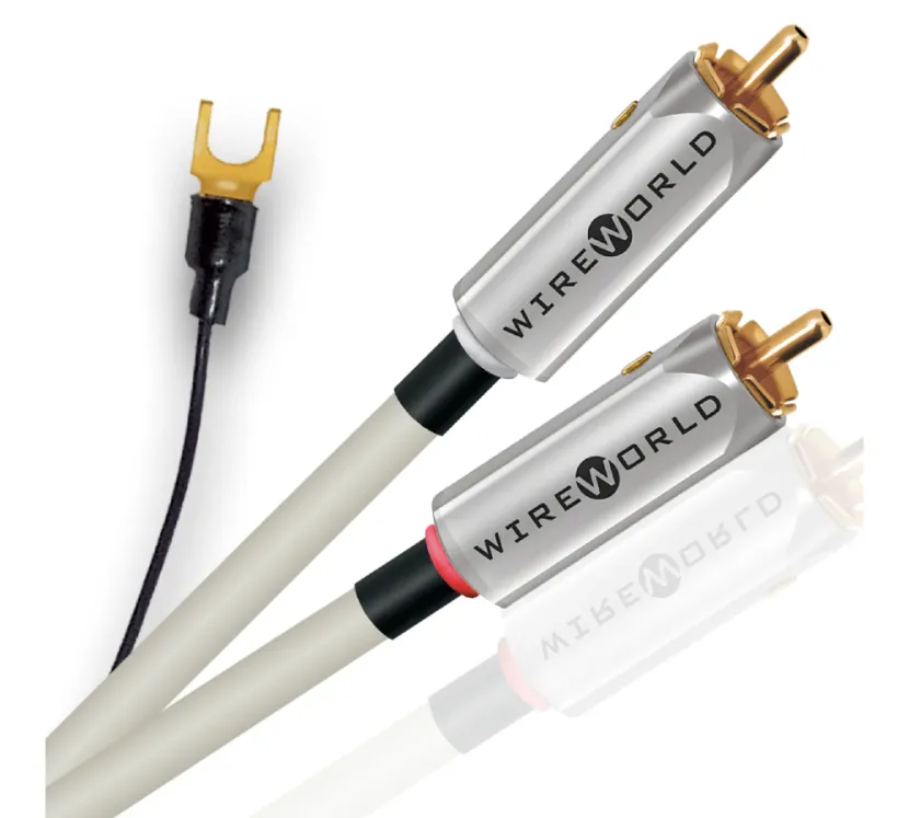 Wireworld Solstice 10 (SOI-G). Przewód gramofonowy RCA z uziemieniem (2x1.0m).