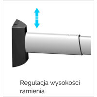 Suprema Spider Wall 4060 (srebrny). Uchwyt ścienny do projektora. - 2