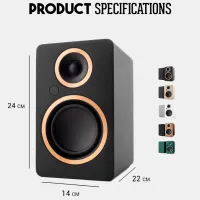 Argon Audio Fenris A4 (zielony). Aktywne kolumny podstawkowe. - 7