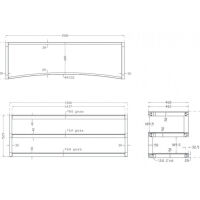 NorStone Esse AV Curve. Stolik audio. - 3