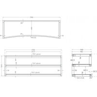 NorStone Esse AV Curve. Stolik audio. - 3