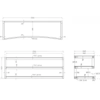 NorStone Esse AV Curve. Stolik audio. - 3