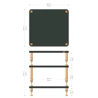 Solidsteel HP-3 (biały). Stolik audio. - 2