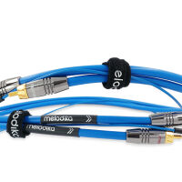 Melodika SBPH12 Sky Blue. Przewód gramofonowy RCA (2x1.25m). - 2