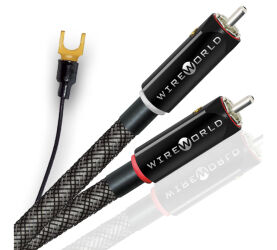Wireworld Silver Eclipse 10 (SEI-G). Przewód gramofonowy RCA z uziemieniem (2x1.0m).