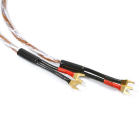 Melodika Brown Sugar BSSC3330S (2x3.0m). Przewód głośnikowy z wtykami typu widły.