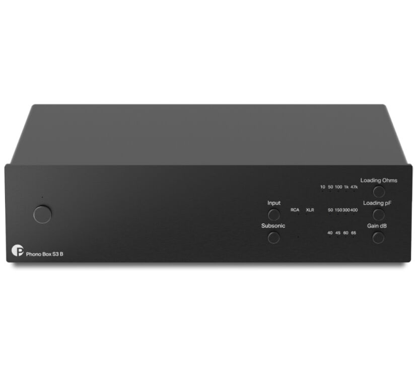 Pro-Ject Phono Box S3 B (czarny). Przedwzmacniacz gramofonowy.