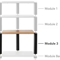 NorStone Copenhagen 3 (dąb). Stolik audio. - 2