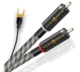 Wireworld Platinum Eclipse 10 (PEI-G). Przewód gramofonowy RCA z uziemieniem (2x1.0m).