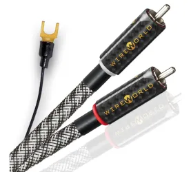 Wireworld Platinum Eclipse 10 (PEI-G). Przewód gramofonowy RCA z uziemieniem (2x1.0m).