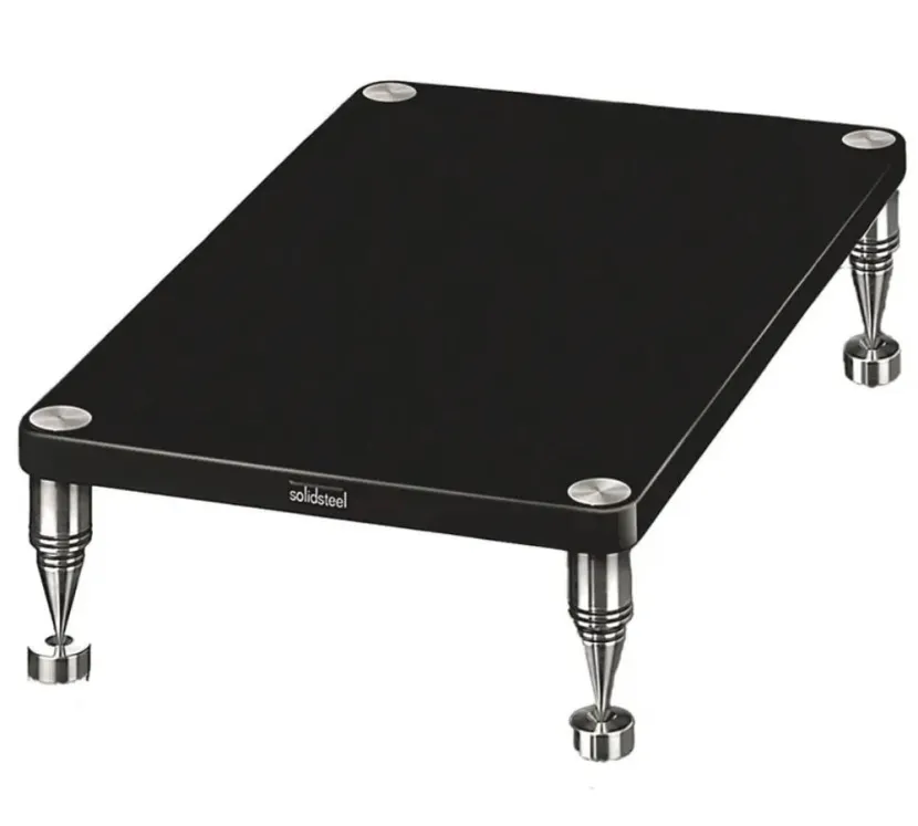 Solidsteel HF-B (czarny). Stolik audio pod wzmacniacz.