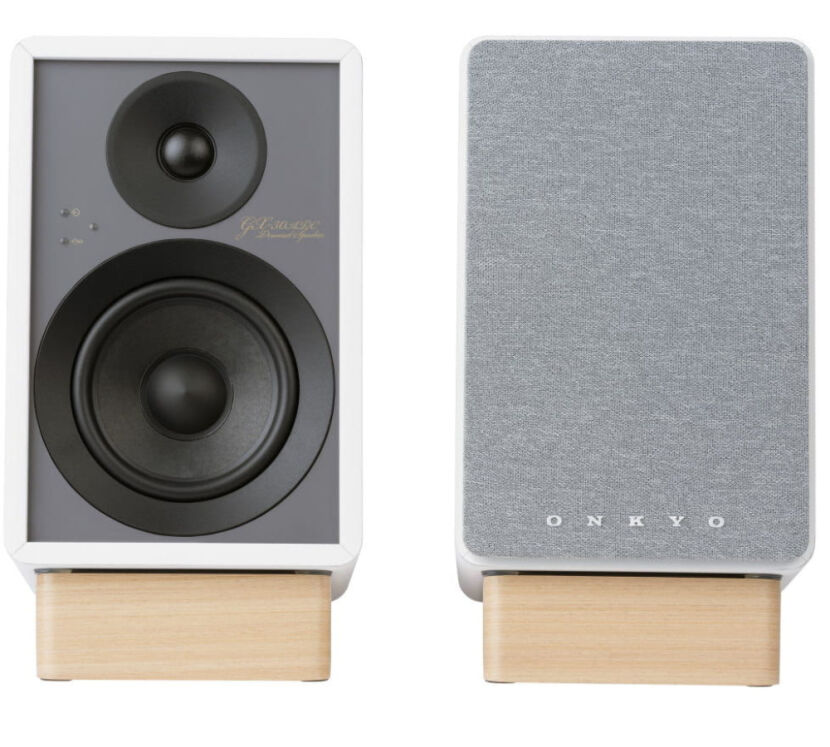 Onkyo Creator GX 10 DB (białe). Aktywne kolumny podstawkowe.