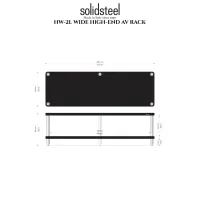 Solidsteel HW-2L (czarny połysk). Stolik audio. - 2