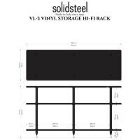 Solidsteel VL-3 (czarny). Stolik audio. - 3