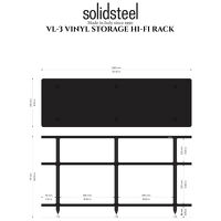 Solidsteel VL-3 (czarny). Stolik audio. - 3