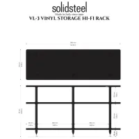 Solidsteel VL-3 (czarny). Stolik audio. - 3