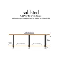 Solidsteel VL-2 (czarny). Stolik audio. - 4