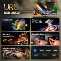 Hisense 4K 85UR8S. Telewizor RGB-MiniLED 85
