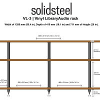 Solidsteel VL-3 (orzech). Stolik audio. - 4