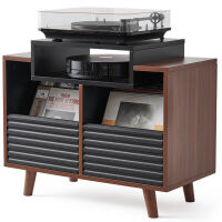 NorStone Oslo Vinyl 800 (czarny/orzech). Stolik audio. - 2