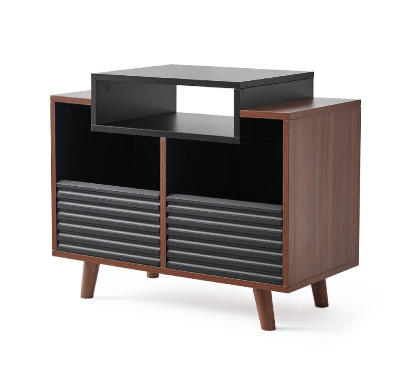 NorStone Oslo Vinyl 800 (czarny/orzech). Stolik audio.