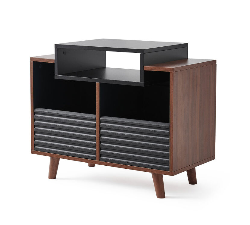 NorStone Oslo Vinyl 800 (czarny/orzech). Stolik audio.