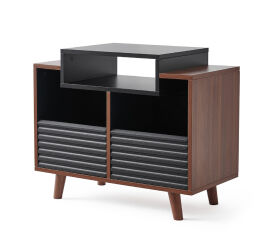 NorStone Oslo Vinyl 800 (czarny/orzech). Stolik audio.