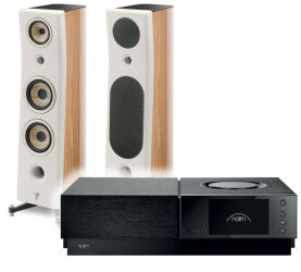 Focal Kanta N°2 (walnut hg - ivory mat), Naim Uniti Nova Power Edition. Zestaw stereo.
