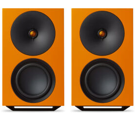 Cambridge Audio L/R X (pomarańczowy). Aktywne kolumny podstawkowe.