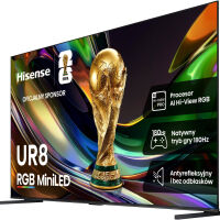 Hisense 4K 100UR8S. Telewizor RGB-MiniLED 100